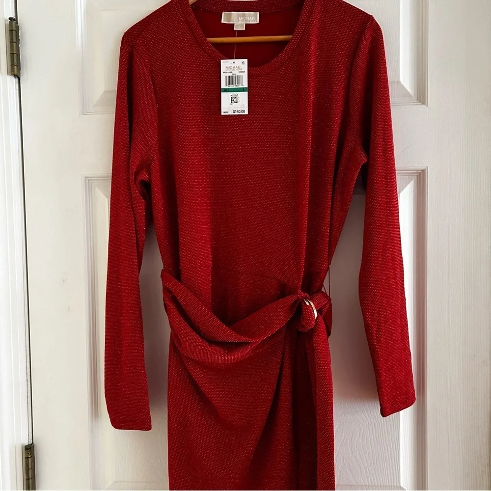 NWT MICHAEL KORS Sparkly Red Dress